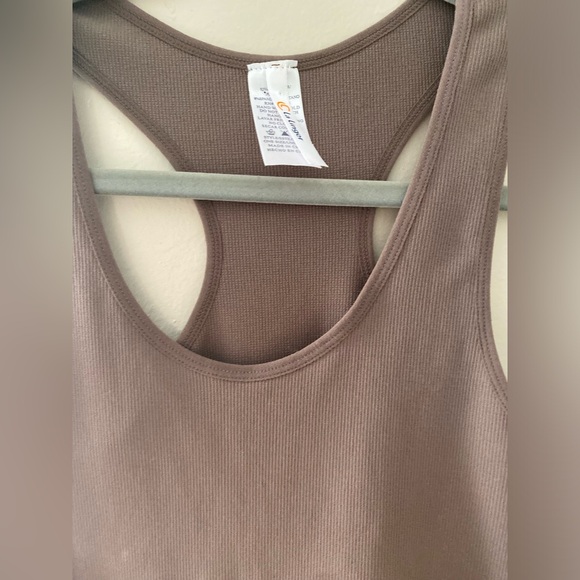 La Linger Tank Top, Brown, One Size L> - Picture 2 of 5